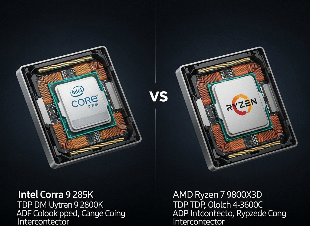 Intel Core Ultra 9 285K vs. AMD Ryzen 7 9800X3D: A Clash of Gaming Titans