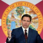 FILE - Florida Gov. Ron DeSantis speaks during a news conference in Miami, Tuesday, May 9, 2023. (AP Photo/Rebecca Blackwell, File)